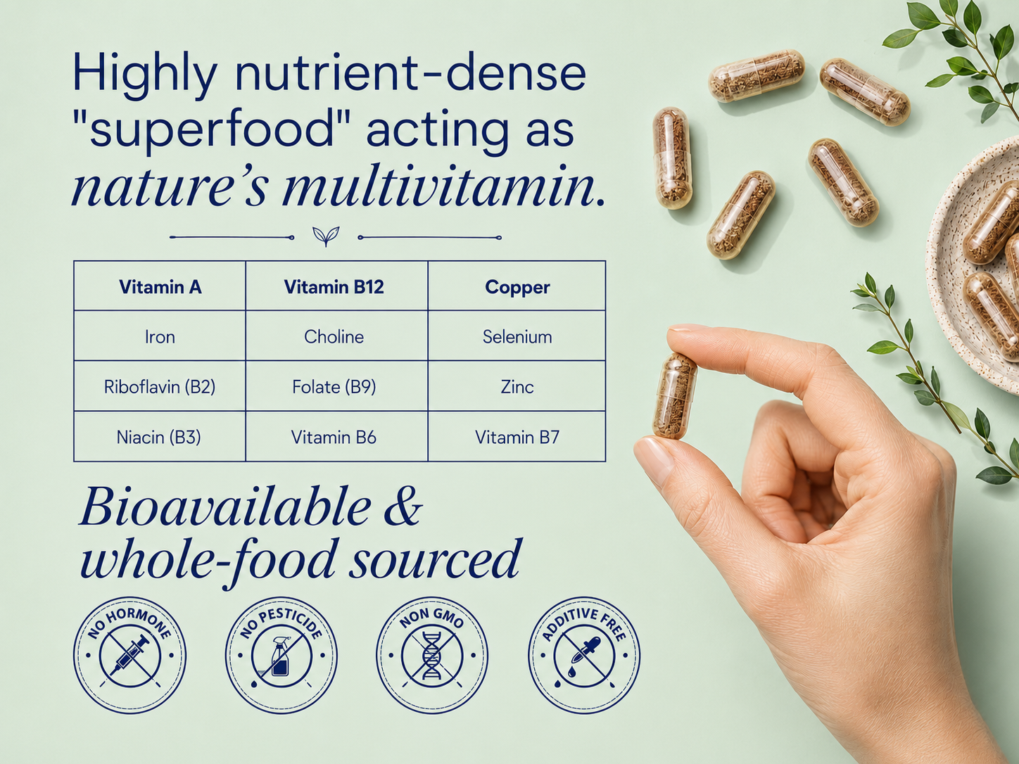 moon rabbit supplements beef liver capsules nutrient information