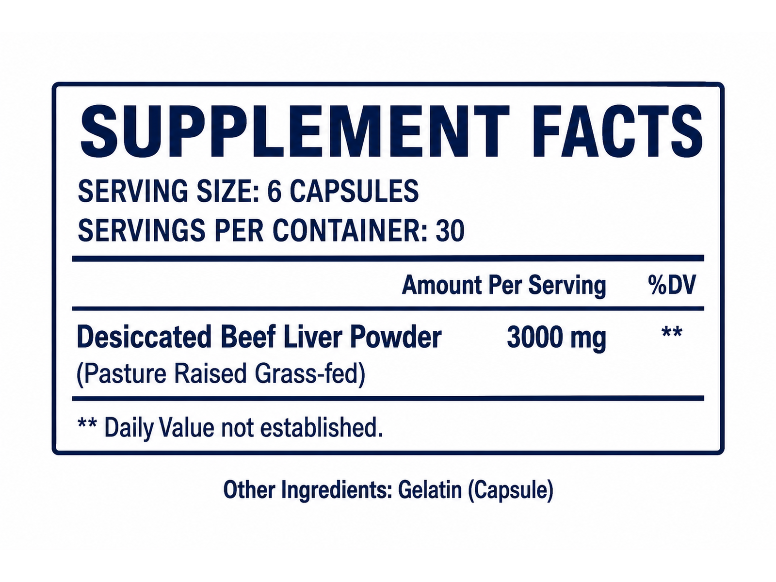 moon rabbit supplements beef liver capsules supplement facts